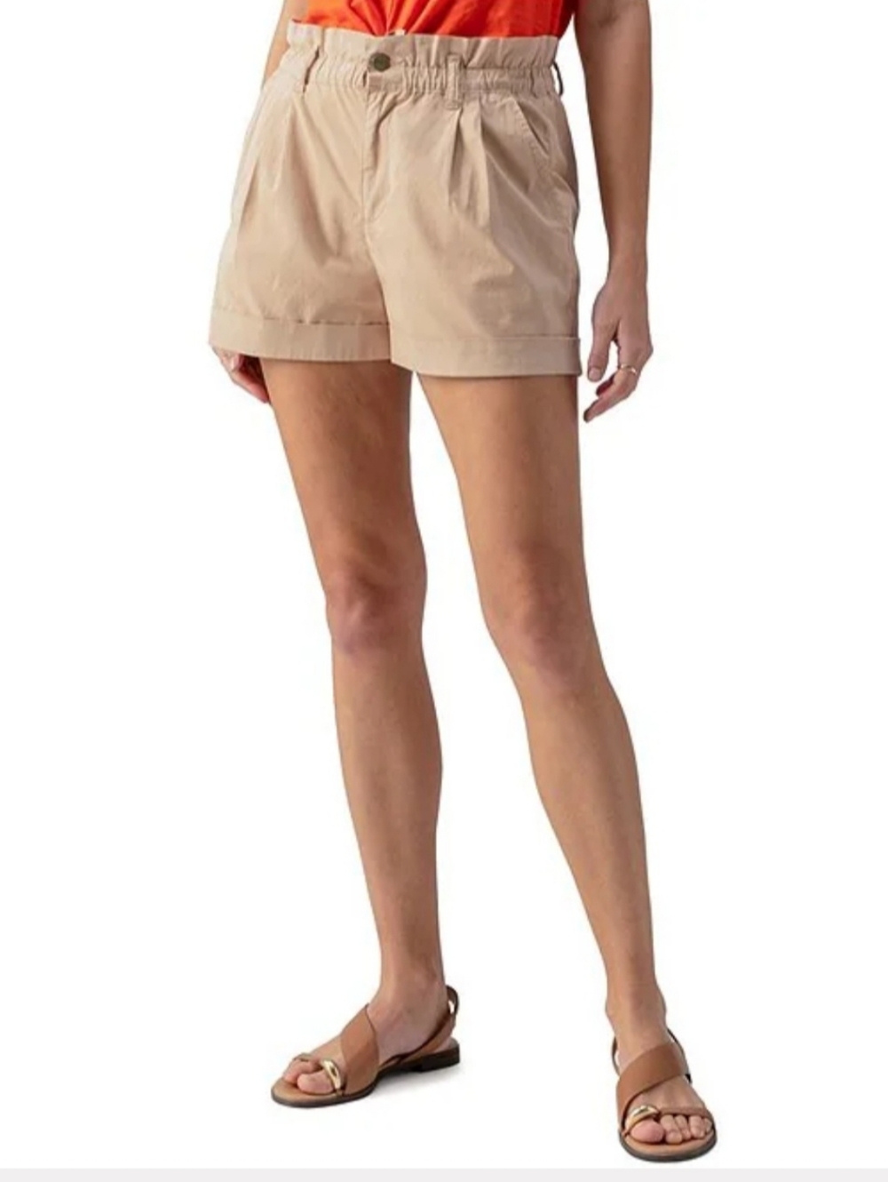 Sanctuary Elastic Waist Woman's Cuffed Short Size Small